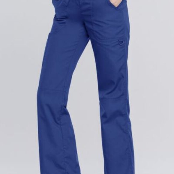 Cherokee Workwear Women's 4 Pocket Low Rise Drawstring Cargo Scrub Pants - Picture 12 of 16